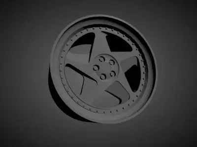 Fifteen52 Tarmac 348 scalable and Printable rim 3D print model