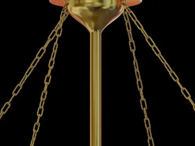 Moroccan bohemian chandelier 3D model