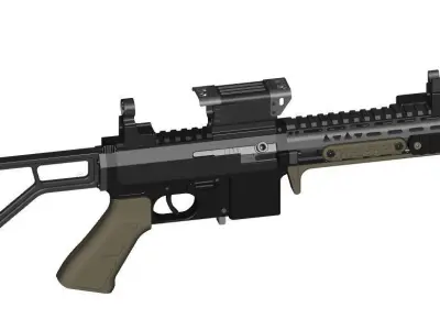 MGS-9 SMG CAD files  3D model