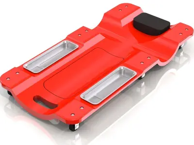 Car Creeper Garage 3D model