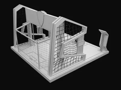  Booth Exhibition Stand a602a 3D model