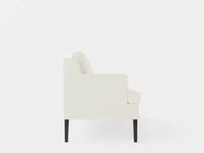 Madison dining sofa black Low-poly 3D model
