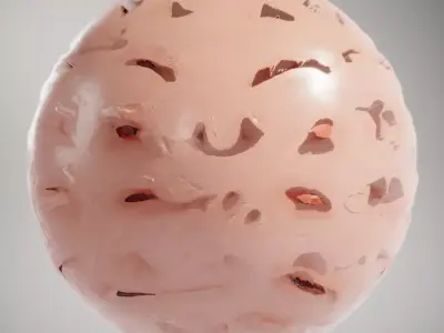 Smooth Organic Blobs HQ PBR Textures Set Texture