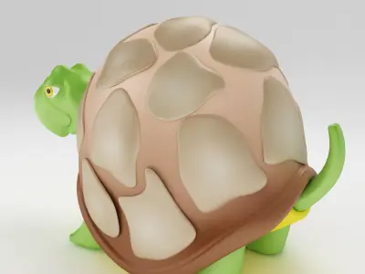 Tortoise 3d model 2 toy turtle 3D model