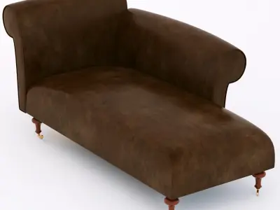 casablanca leather sofa 3D model
