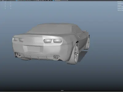 Car camaro 3D model 3D model