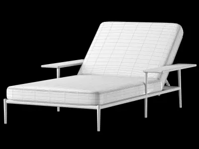 black garden lexov sunbed 3D model