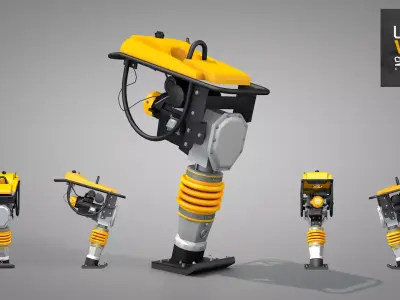 Construction - Tamping Rammer 3D model