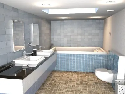 Bathroom collection 3D model