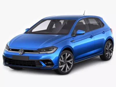 VW Polo 2022 3D model