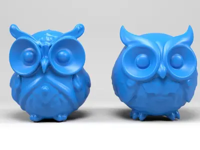 Owls Figures 3D print model