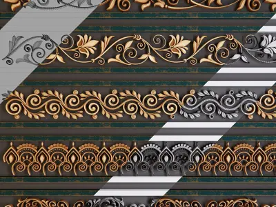 Ornament Trim Vol 03 3D model
