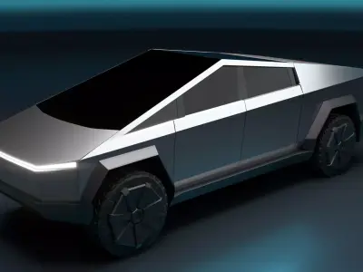Tesla Cybertruck in Maya 2022 3D model
