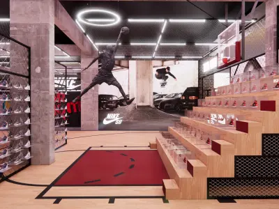 Nike Flagship Store 3D model