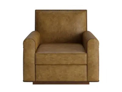Obsidian upright club chair 3D model