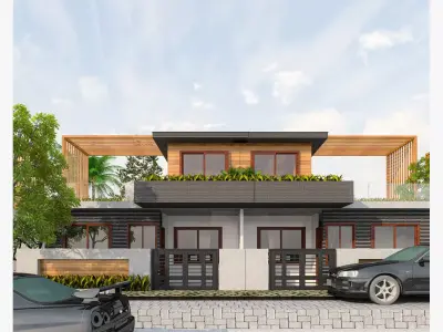 Colony Street House Elevation Architecture 3D model 3D model