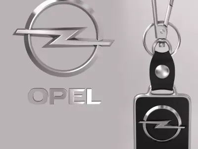 Opel car logo keychain 3d model  3D model