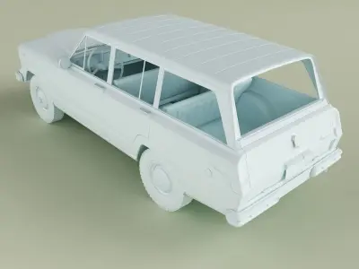 Jeep Wagoneer 1963 3D model