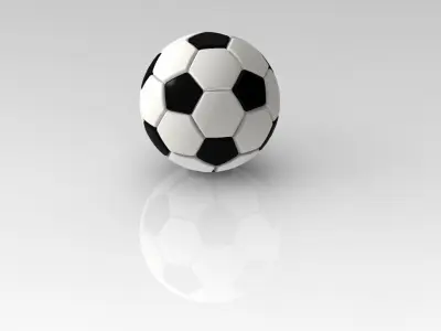 football soccer ball 3D print model