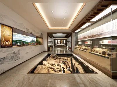 museum Low-poly 3D model