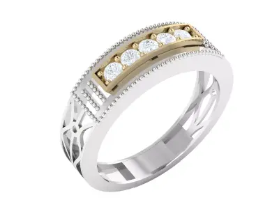 Diamond Ring 3D model 2