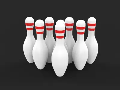 Bowling Pins 3D model