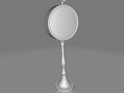 Pedestal Tabletop Clock 3D model