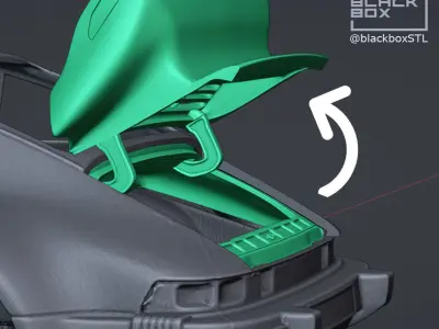 Engine Bay set to Tamiya 1988 Porsche Turbo 1-24th 3D print model