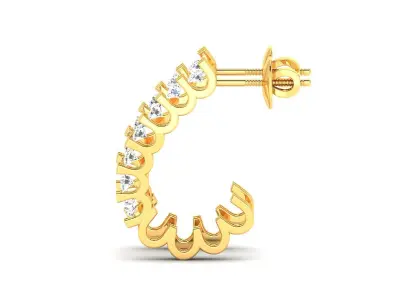 Earring 3Ddm stl obj fbx Render Details 3D print model