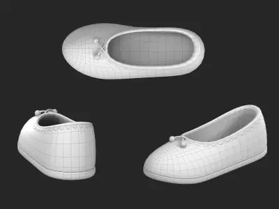 Shoes Cartoon 3D model