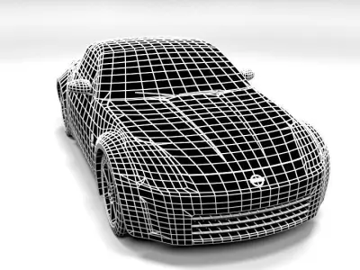 NISSAN 350Z LOWPOLY Low-poly 3D model