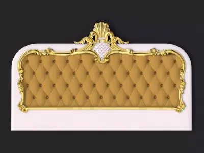 bed headboard 3D model