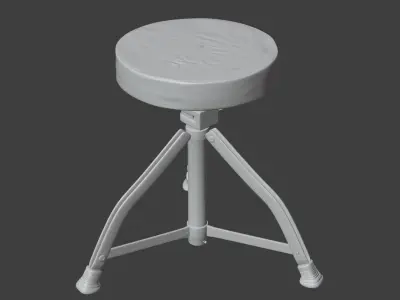 Drum chair Free 3D model