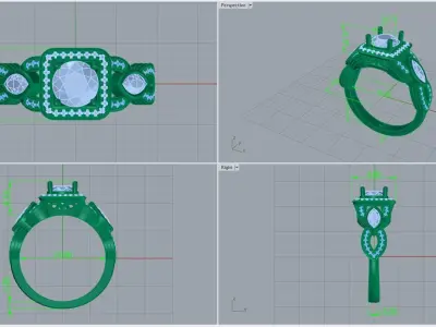 ring code 48 3D print model