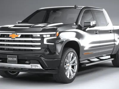 Chevrolet Silverado 1500 High Country CG 2022 3D model