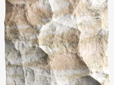 348-RockPanel rock wall art 3D model