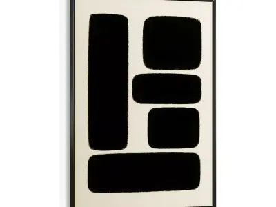 Picture with frame N-004 3D model