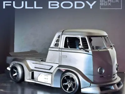 WPL D12 RC FULLBODY  by BLACKBOX 3D print model