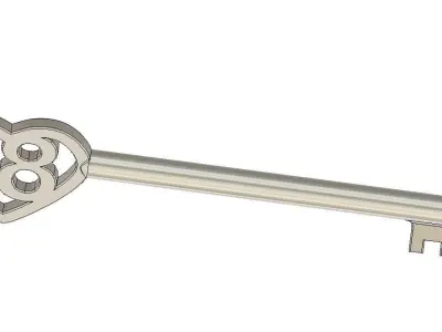 KEY pendant cake decoration Free 3D print model