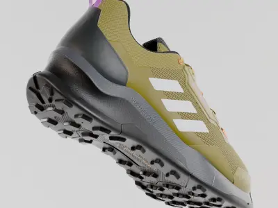 outdoor shoes adidas terrex ax4 photorealistic 3D model