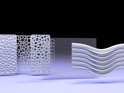 3D Architectural Panels SET 3D model