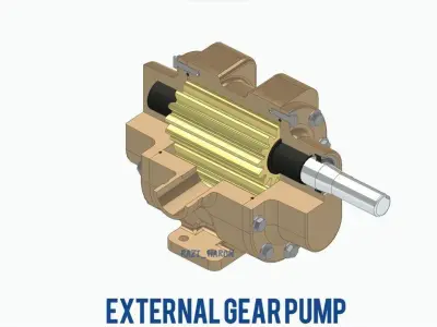 External Gear Pump  3D model