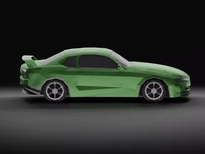 Sports Car LowPoly Low-poly 3D model