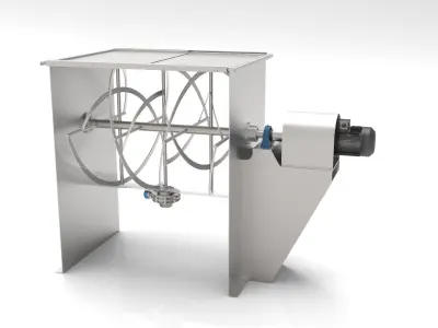 Powder Horizontal Mixer 3D print model