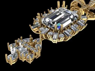 Jewelry earrings 3D print model