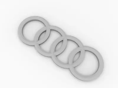 Audi Emblem 3D model