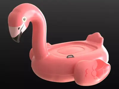 Inflatable Flamingo Pool Float 3D model 3D model