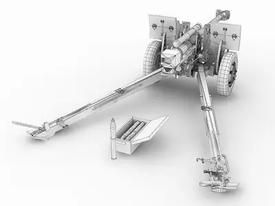 tanke machine gun 3D model