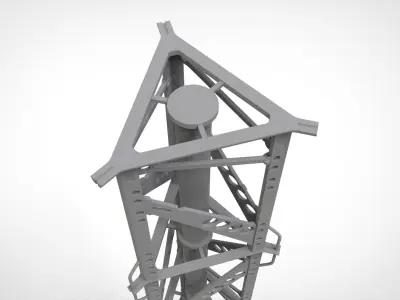 sci fi Mast 3 3D model