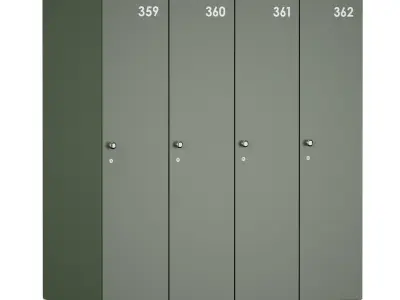 Lockers for sports locker rooms 3D model